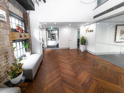 American Walnut Flooring Open Plan Room