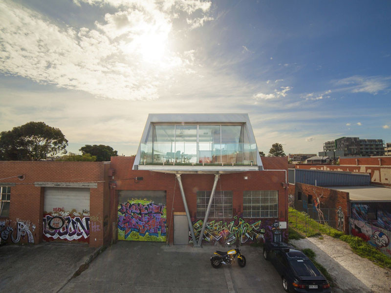 Melbourne factory rebuild exterior