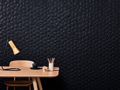 Woven Image Acoustic Embossed Panels with Desk Styling