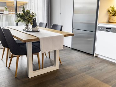 Timber is a sustainable material for kitchen floors