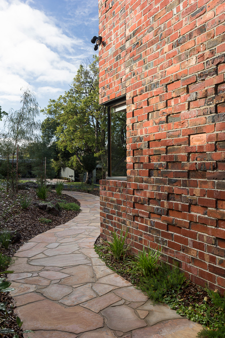 Brick Courtyard House recycled brick