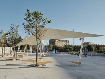 Poljana Square is designed as a continuous three-dimensional urban platform without any obtrusive solid volumes (Photo: Marko Mihaljević)