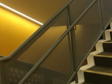 Perforated Metal balustrade at St Ursula’s College