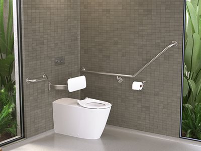 Caroma GermGard® Support Rail Accessible Toilet