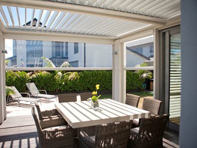 PVC Blinds Conservatory Dining Room