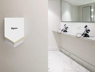 Interior View of The Well Gym Change Rooms Showing Dyson Airblade Hand Dryer