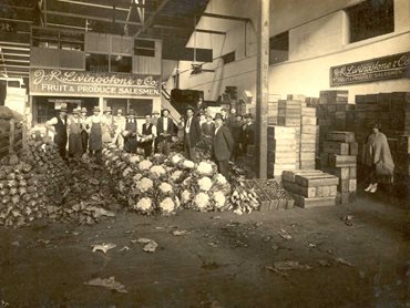 The historic fruit and produce market on Turbot Street (Credit: Photograph supplied by the Brisbane Markets Arch Martin History Room)