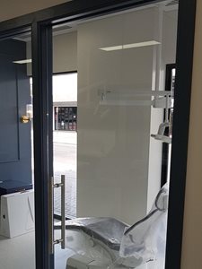 Bris Aluminium Cavity Cliding Door In Medical Interior