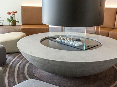 SVC Residential Circular Concrete Coffee Table