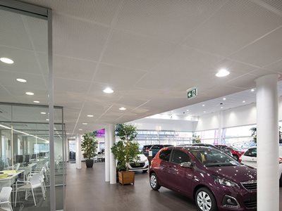 Plaza Plasterboard Ceiling Tile Car Showroom Interior
