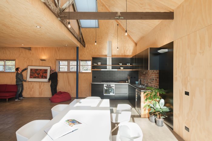 inner-city Melbourne in a sustainable rebuild interior
