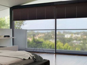 In the bedrooms, Verosol Twin Pleated blinds were used