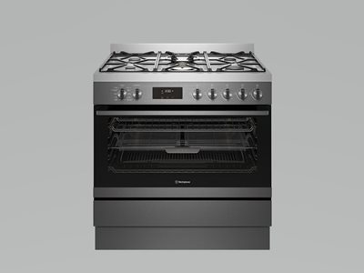 Westinghouse Freestanding Cookers Detail Shot Silver
