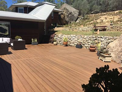 Large Patio With Outdoor Decking