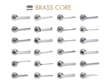 The Brass Core range is the latest collection of Lockwood brass door handles, comprising of 24 new designs