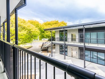 The Moddex Conectabal balustrade system ensures safety and accessibility for students and staff