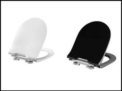 White and Black Toilet Seats