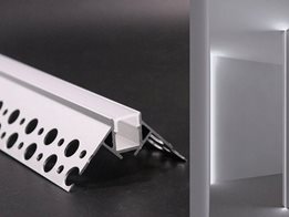 Absolute trimless aluminium profiles for strip lights