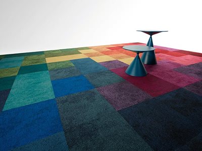 Signature Floors Pixel Multi Coloured Carpet Tiles