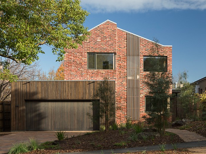 passive design recycled brick house
