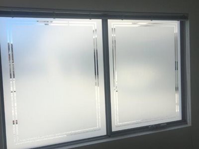 Framed Window Frosting
