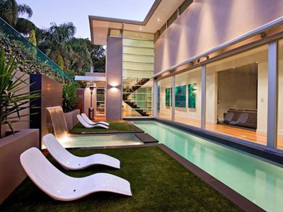Alspec ThermAFrame® Residential Garden Swimming Pool Glass Facade Ground Floor