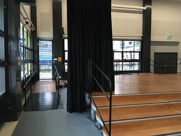QUATTRO Modular Stage and Access Ramp fits to new School Hall dimensions