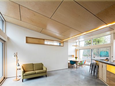 Birch Plywood Residential Timber Ceiling