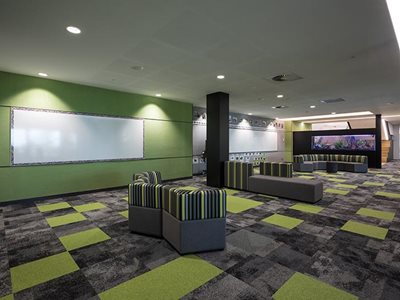 Autex Composition Green Decorative Wall Fabric