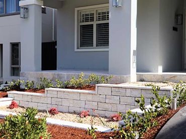 StoneFace masonry blocks were featured in Opal White