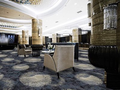 Hotel Lobby Interior with Signature Floors Ready-to-Wear