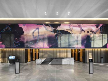It is the largest indoor LED lobby project in the southern hemisphere 