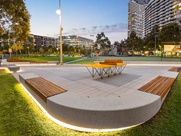 Concrete furniture for commercial and community spaces