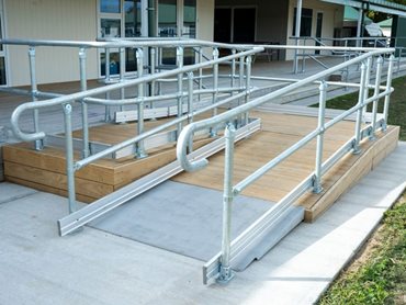 Ezibilt offers a modern, modular solution to traditional accessibility ramp construction 