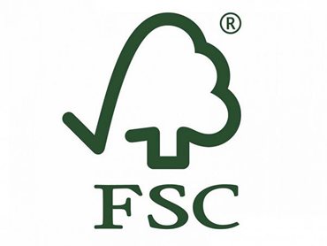 To carry this FSC label, timber products must be verified as originating from a certified source