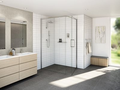Danman Affinity18 Semi-Frameless Shower Screen Residential Bathroom Interior 