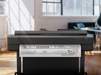 HP DesignJet T600 Printing A1 Paper