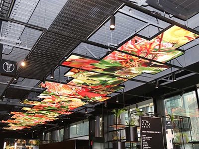 Kent Street Shopping Mall LED Screens Ceiling Installation
