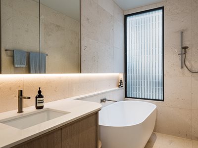 Haus Collective Natural Stone Tiles Limestone Bathroom