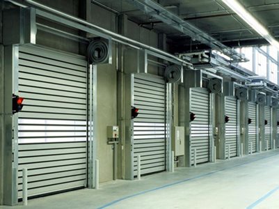 DMF Efaflex High-Speed Doors Warehouse Interior