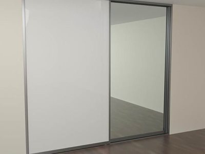Alspec Versastyle® Slim Wardrobe System Sliding Door Closed Mirror