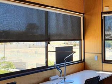Verosol’s roller blinds not only maintain a good view through to the exterior but also provide excellent glare control