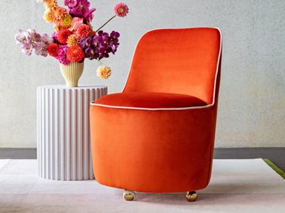 Maxton Fox Tub Chair Orange Set