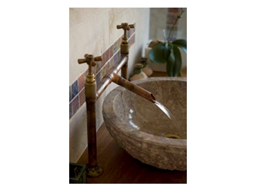 Stone Wall Cladding and Marble Basins by Sunset Stone l jpg