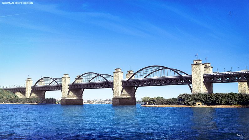 Norman Selfe design Sydney Harbour Bridge day