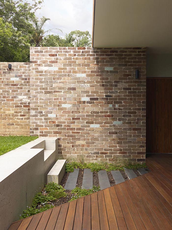 Detailed view of Suntrap home wall