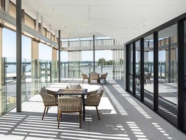 The new sliding door and flyscreen combination was required to provide secure access to balconies and courtyards at Anglicare Woolooware Shores 