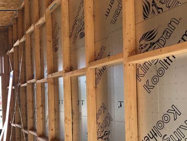 Kingspan's high performing insulation in the house walls 