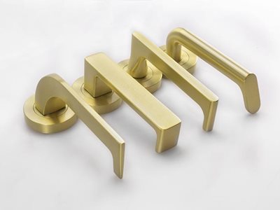 Assa Abloy Opening Solutions Lockwood Brass Core Door Handles Gold