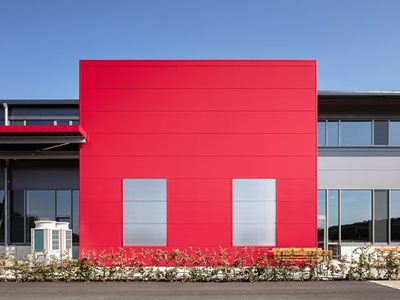 Kingspan Insulated Wall Panels Red Exterior